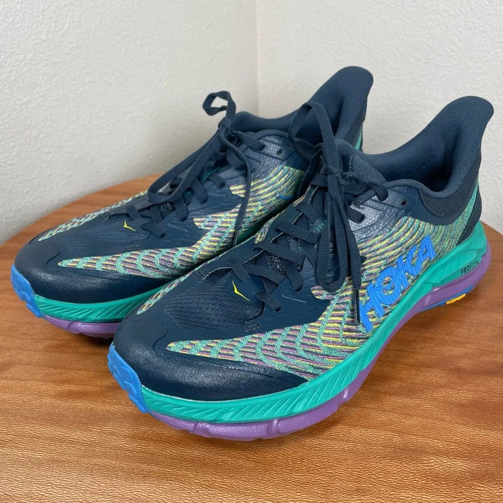 HOKA Mafate Speed 4 Men's Strata/Tech Green Size 8.5D - Picture 4 of 16